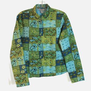 Size Small Analogy Crimped Satin Ombre Jacket